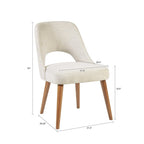 Gepolsterte Esszimmerstühle mit ausgeschnittener Rückenlehne