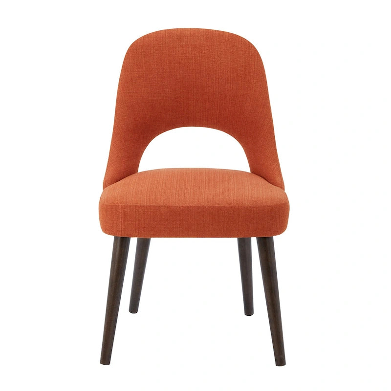 Upholstered Dining Side Chairs with Cutout Back design