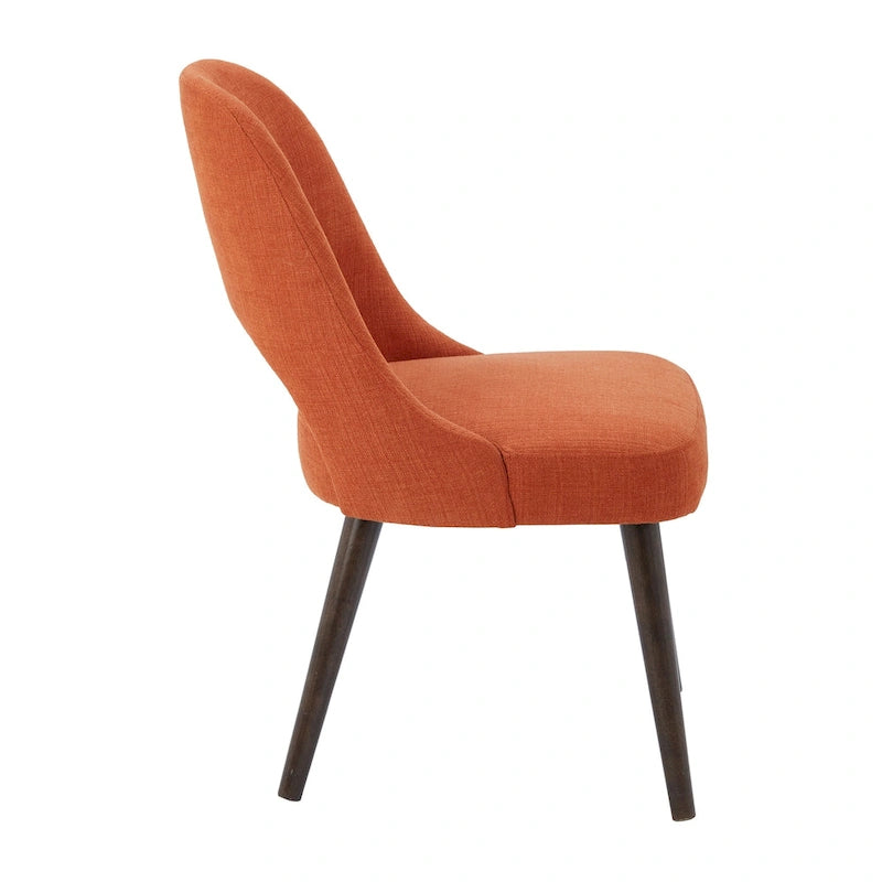 Upholstered Dining Side Chairs with Cutout Back design