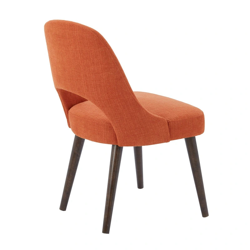 Upholstered Dining Side Chairs with Cutout Back design