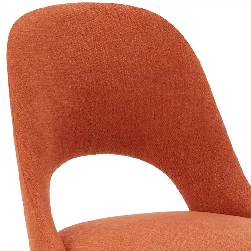 Upholstered Dining Side Chairs with Cutout Back design
