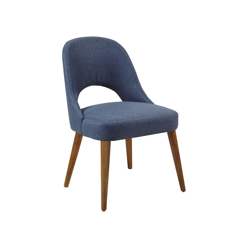 Upholstered Dining Side Chairs with Cutout Back design