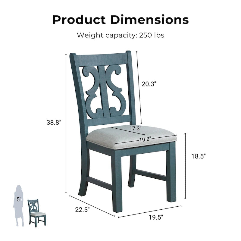 Farmhouse Wood Dining Chairs