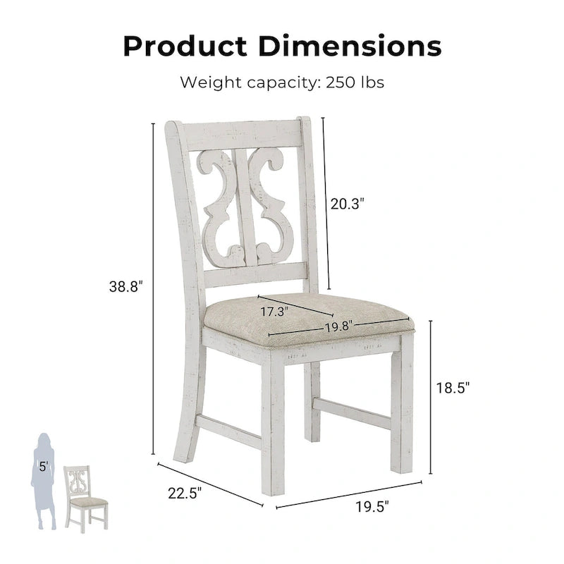 Farmhouse Wood Dining Chairs