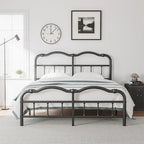14 In High Heavy Duty Metal Bed Frame with Vintage Style, Supports Up To 2500lbs, Easy Assembly and No Squeak
