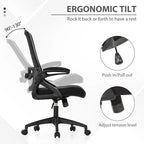Ergonomischer Bürostuhl mit Netzrückenlehne, hoher Rückenlehne und 360°-Drehfunktion für Führungskräfte