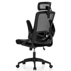 Ergonomischer Bürostuhl mit Netzrückenlehne, hoher Rückenlehne und 360°-Drehfunktion für Führungskräfte