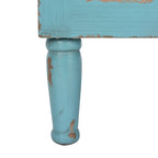 Blau distressed Kommode mit 3 Schubladen