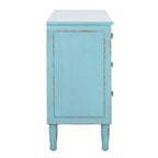 Blau distressed Kommode mit 3 Schubladen