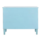 Blau distressed Kommode mit 3 Schubladen