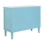 Blau distressed Kommode mit 3 Schubladen