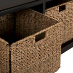 Grau/Weiß Aufbewahrungsbank - 47 x 16,1 x 19,9 - 47Bx16Tx20H