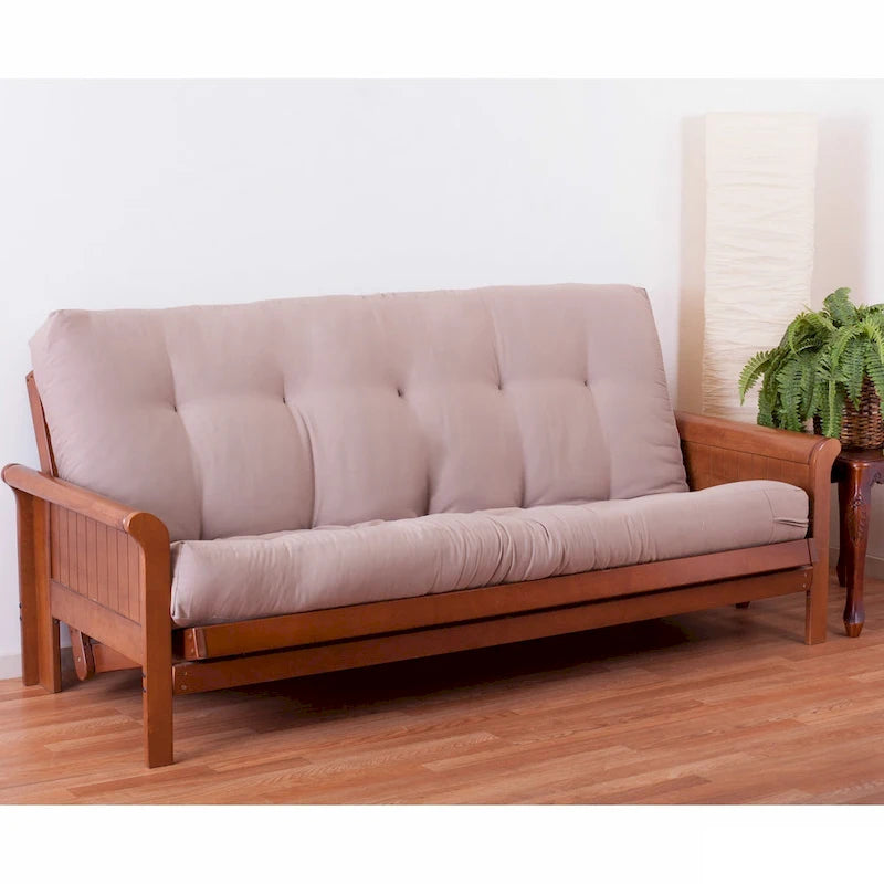 8-inch Thick Twill Futon Mattress (Twin, Full, or Queen)