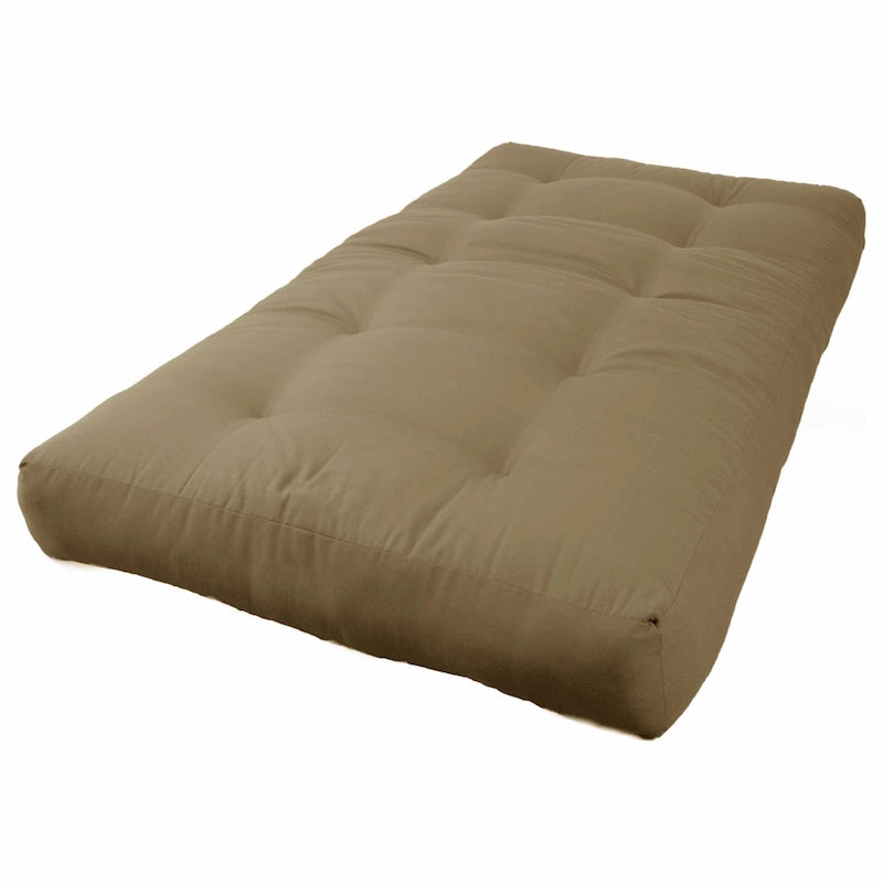 8-inch Thick Twill Futon Mattress (Twin, Full, or Queen)