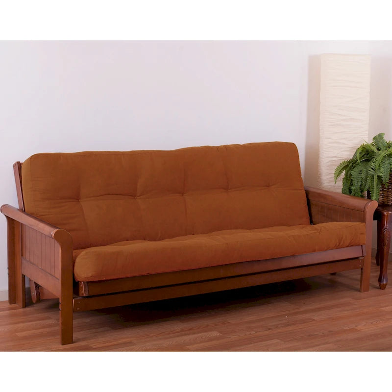 6-inch Thick Twill Futon Mattress (Twin, Full, or Queen)