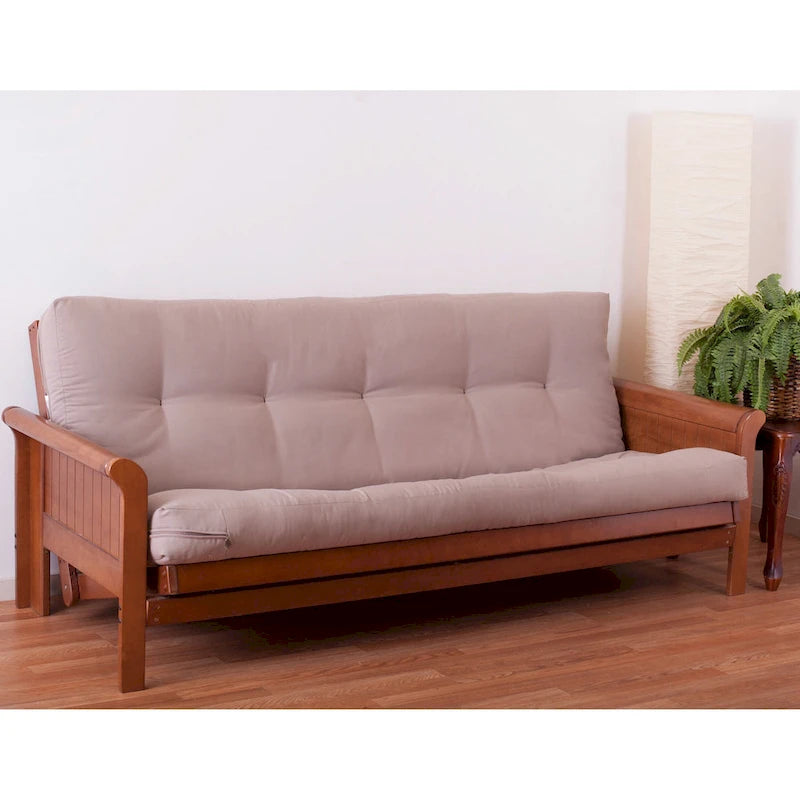 6-inch Thick Twill Futon Mattress (Twin, Full, or Queen)