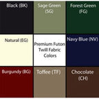 6 Zoll dicke Twill-Futonmatratze (Einzel-, Doppel- oder Queensize)