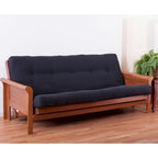 6 Zoll dicke Twill-Futonmatratze (Einzel-, Doppel- oder Queensize)