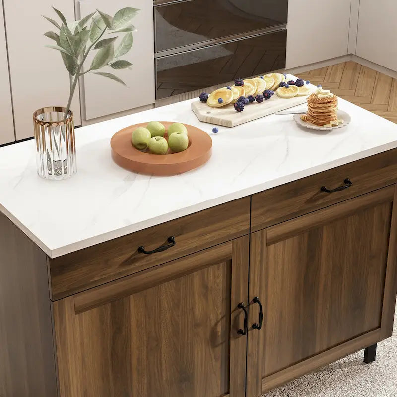 Elegant Kitchen Island - Organize and Beautify Your Space Buffet Table - 47.2X23.6X33.5