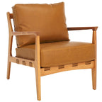 Massiver Akzentstuhl mit Kissen (komplett montiert) - 71,12 cm B x 83,82 cm T x 86,36 cm H - 28Bx33Tx34H