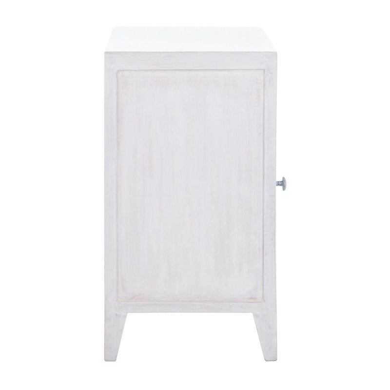 Single-Door Carved Nightstand