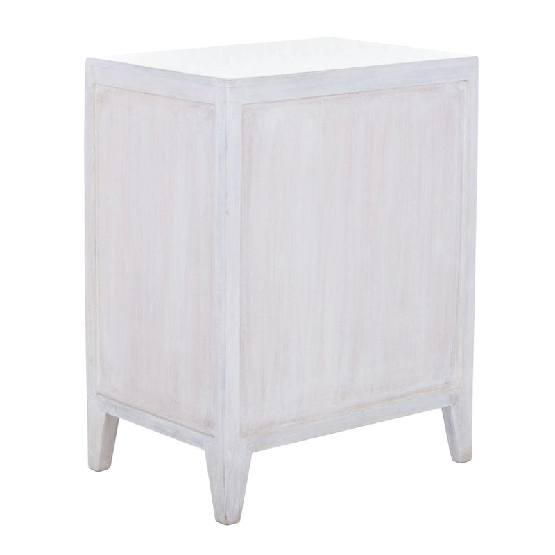 Single-Door Carved Nightstand