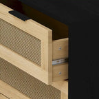 Rattan-Kommode mit 3 Schubladen