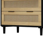 Rattan-Kommode mit 3 Schubladen