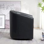 29" breiter, getufteter Drehsessel aus PU-Leder
