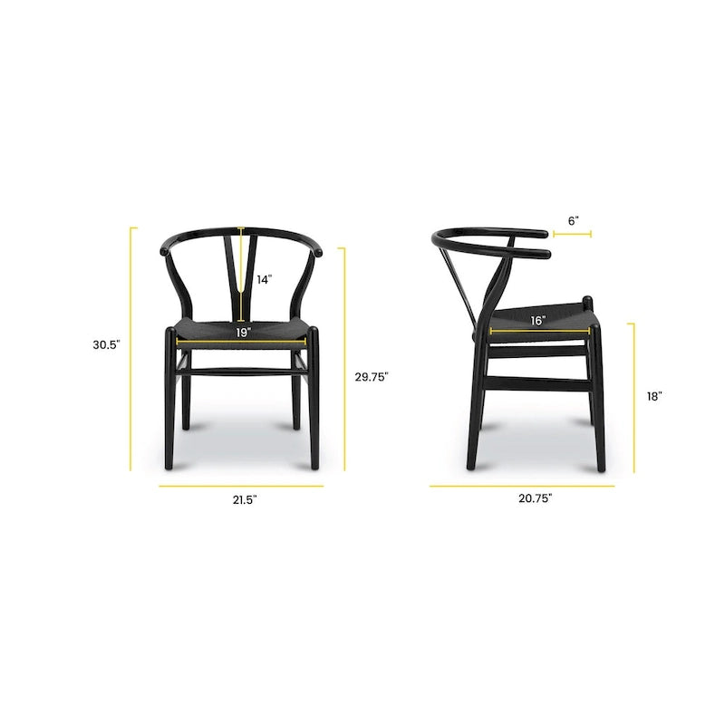 Weave Chairs - Solid Wood Frame