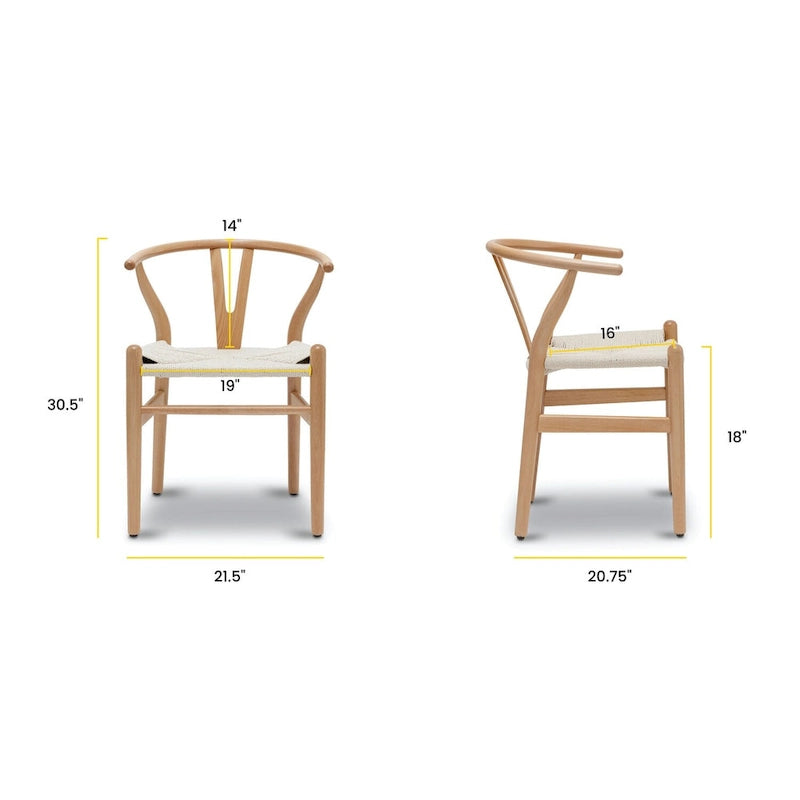 Weave Chairs - Solid Wood Frame