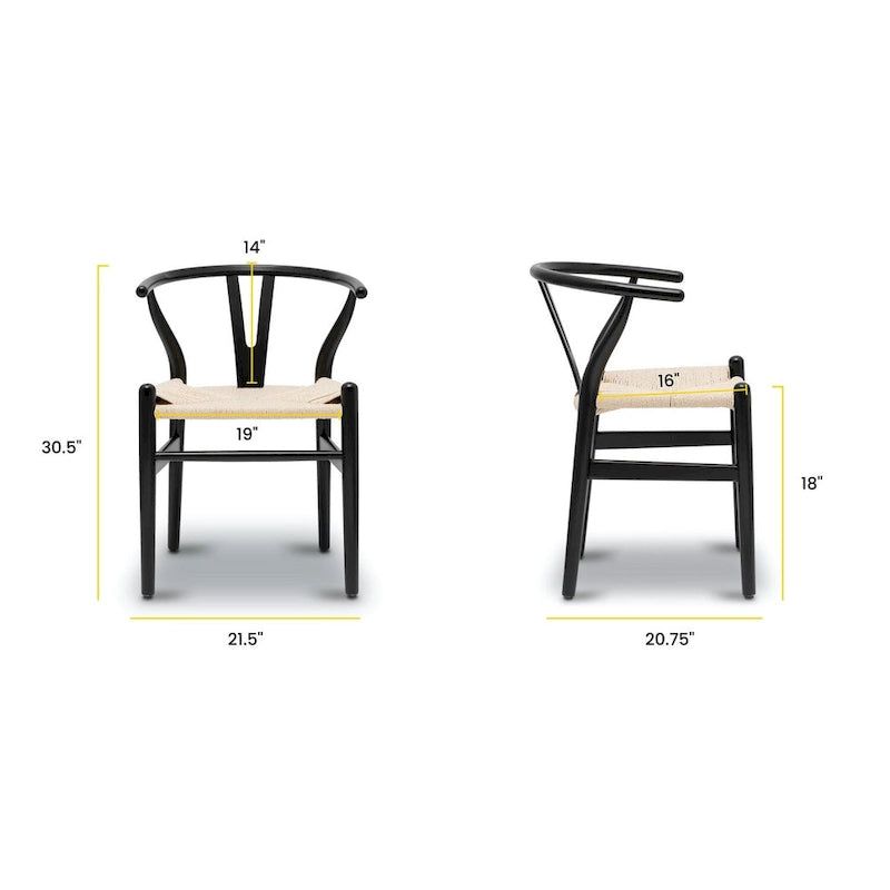Weave Chairs - Solid Wood Frame